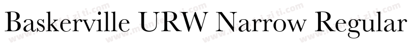 Baskerville URW Narrow Regular字体转换